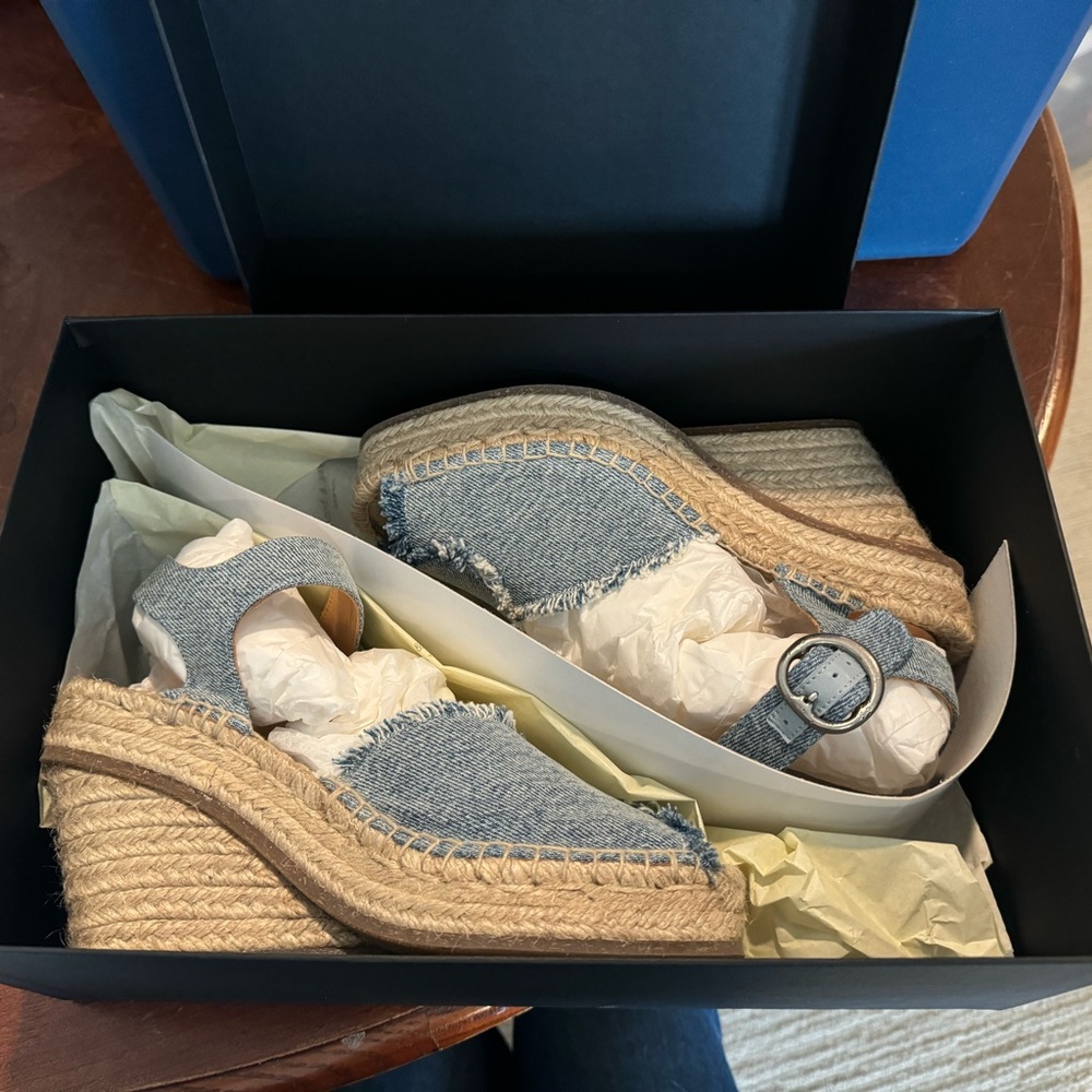 Rag & Bone wedge espadrille sandals